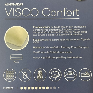 ALMOHADA CONFORGAL MODELO VISCO CONFORT - Imagen 2
