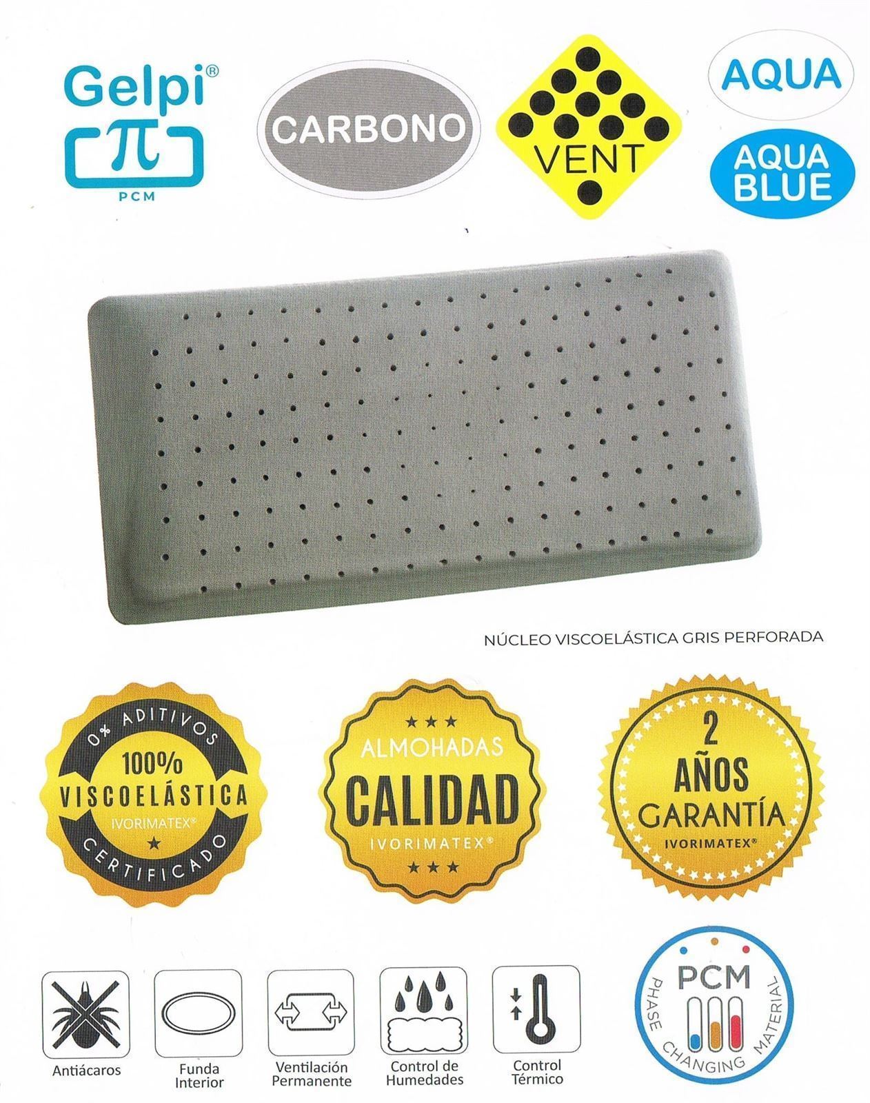 ALMOHADA GELPI CARBONO VENT AQUA - Imagen 2