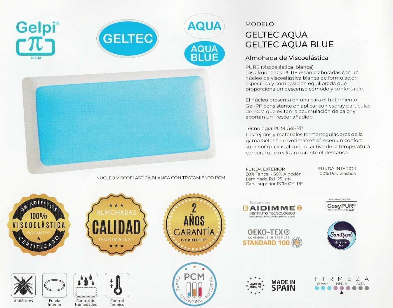 ALMOHADA GELPI GELTEC AQUA - Imagen 2