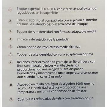 ASPOL COLCHÓN MODELO CINCO ESTRELLAS - Imagen 2