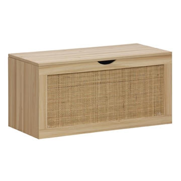 BAUL DECOR 80 x 40 CM PINO / RATTAN - Imagen 1
