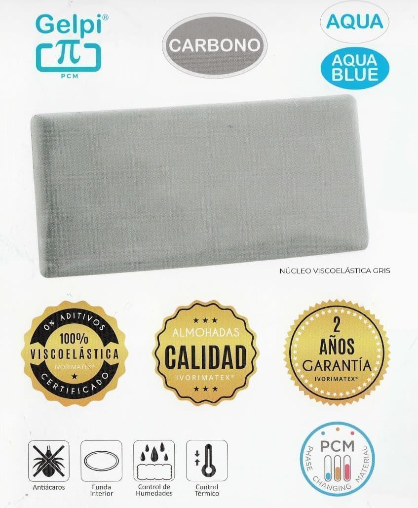 IVORIMATEX ALMOHADA GELPI CARBONO AQUA - Imagen 2