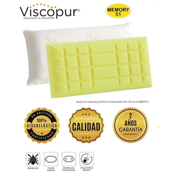 IVORIMATEX ALMOHADA MEMORY 51 VISCOPUR - Imagen 2