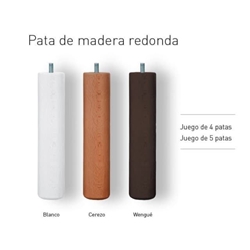 JUEGO PATAS MADERA REDONDA - CONFORGAL - Imagen 1