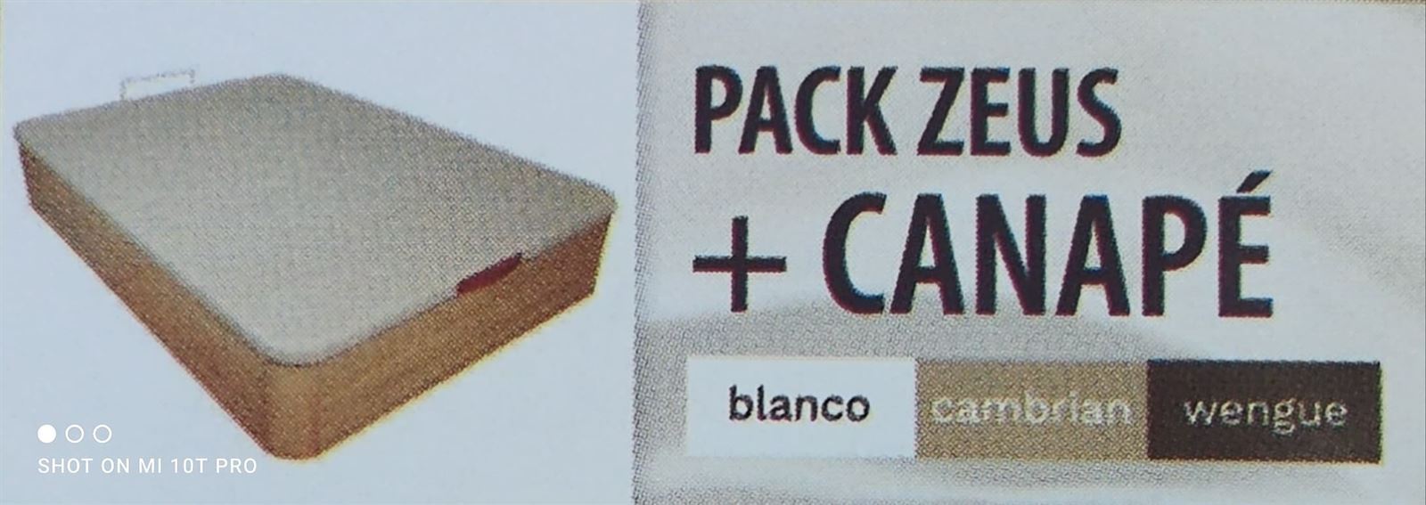 LIRON PACK COLCHON ZEUS + CANAPE - Imagen 1