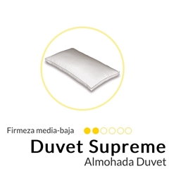 MASH ALMOHADA DUVET SUPREMME, FUNDA 100% ALGODON DOWNPROOF, RELLENO 70% DUVET, 30% PLUMA - Imagen 2