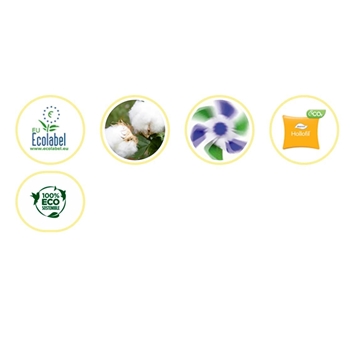 MASH ALMOHADA KOL FIBRA HUECA SILICONADA FUNDA 100% ALGODON FIRMEZA MEDIA - Imagen 2