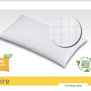 MASH ALMOHADA NEIRE FIBRA HUECA SILICONADA FUNDA 100% ALGODON - Imagen 1