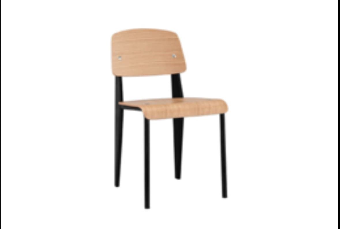 SILLA COMEDOR BECK OAK / NEGRO - Imagen 1