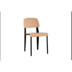 SILLA COMEDOR BECK OAK / NEGRO - Imagen 1