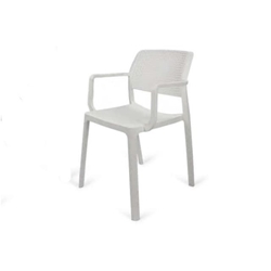 SILLA DE VERANO BLANCA CON BRAZO - Imagen 1