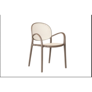 SILLON MASIA POLIPROPILENO TOPO / RATTAN - Imagen 1