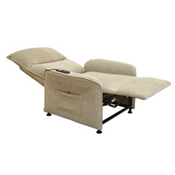 SILLON RELAX MASAJE SHIATSU TEJIDO BEIGE ARENA - Imagen 1